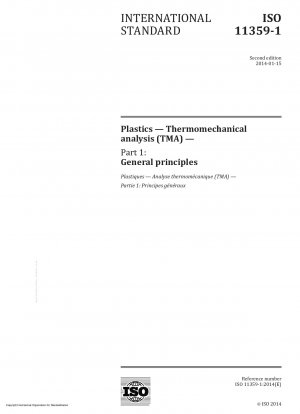 プラスチック、熱機械分析 (TMA)、パート 1: 一般原則