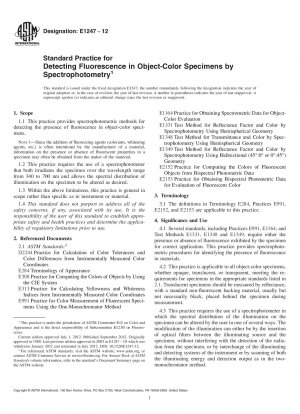 物体のカラーサンプル中の蛍光体を分光測光的に検出するための標準的な手法