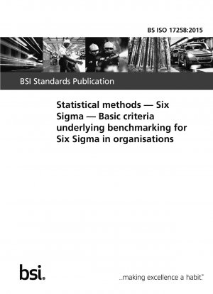統計手法、シックス シグマ、シックス シグマ ベンチマーク組織の基本基準