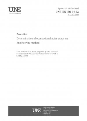 音響的職業騒音暴露を決定するための工学的手法 (ISO 9612:2009)