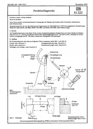 材料試験機 - 衝撃試験 - 公称エネルギー容量の振り子式衝撃試験機に関する特定の要件