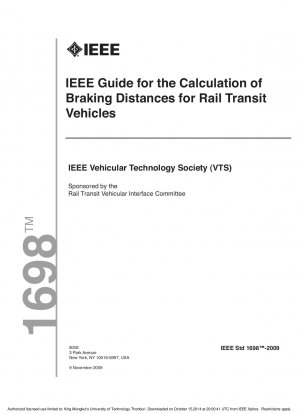 IEEE 鉄道輸送車両の制動距離計算ガイド
