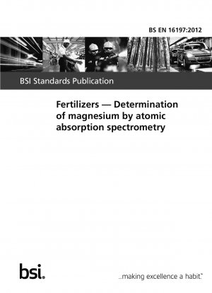 肥料 原子吸光分析によるマグネシウム含有量の測定。