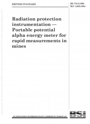 放射線防護機器 - 鉱山での迅速な測定のためのポータブルアルファ電位エネルギーメーター