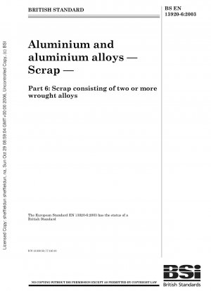アルミニウムおよびアルミニウム合金、スクラップ、2 つ以上の鍛造アルミニウム合金を含むスクラップ