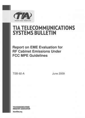 FCC MPE 規制に基づく無線周波数 (RF) キャビネット放射に関する EME 評価レポート