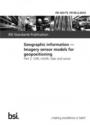 地理情報 地理位置情報 SAR、InSAR、ライダー、ソナー用の画像センサー モデル