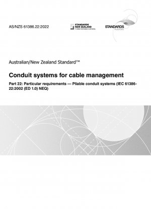 ケーブル管理用のコンジット システム パート 22: フレキシブル コンジット システムの特別要件 (IEC 61386-22:2002 (ED 1.0) NEQ)