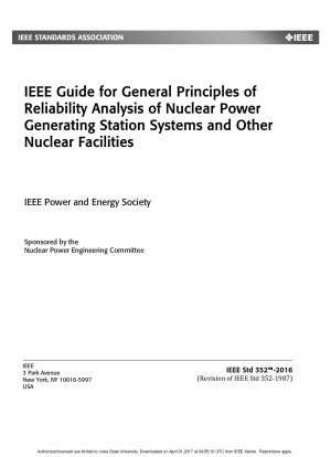 原子力発電所システムおよびその他の原子力施設の信頼性解析に関する一般原則に関する IEEE ガイド