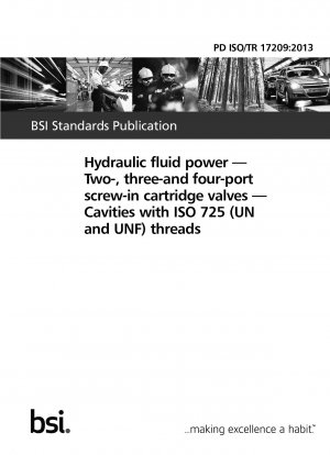 ISO 725 (UN および UNF) ネジ付きチャンバーを備えた油圧流体動力 2 方向、3 方向、および 4 方向ねじ込みカートリッジ バルブ