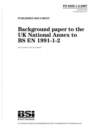 BS EN 1991-1-2 の英国国立附属書の背景文書