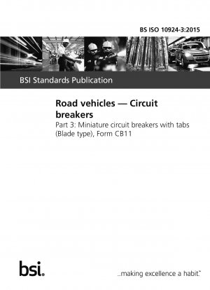 道路車両用サーキットブレーカー タブ付きミニチュアサーキットブレーカー (ブレードタイプ)、タイプ CB11
