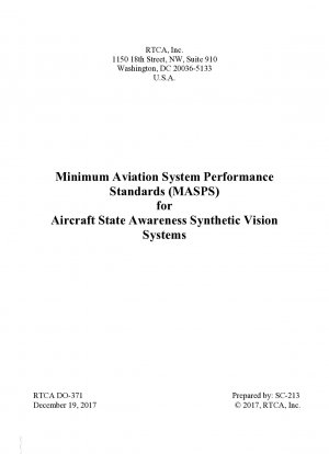 航空機状況認識用合成視覚システムの最低航空システム性能基準 (MASPS)