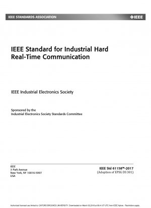 産業用ハードリアルタイム通信のIEEE規格