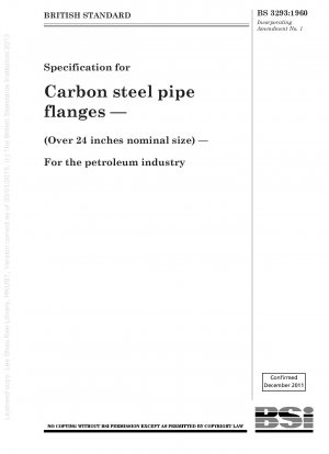 石油産業用の炭素鋼管フランジの仕様 (公称サイズ 24 インチ以上)