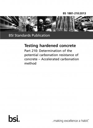 硬化コンクリートの試験 コンクリートの中性化に対する潜在的耐性の測定 促進中性化法
