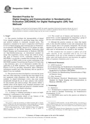 デジタルラジオグラフィー 40; DR41 非破壊評価のための試験方法 デジタル画像および通信 40; DICONDE の標準実践 41