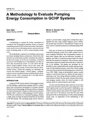 GCHPシステムの排気エネルギー消費量を評価する方法