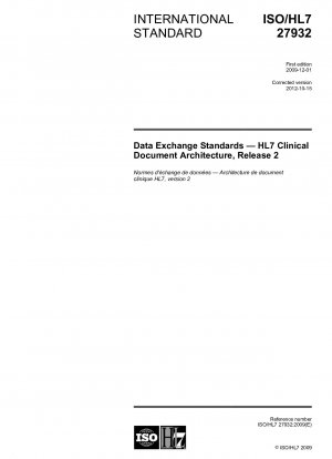 データ交換標準、HL7 臨床文書アーキテクチャ、リリース 2