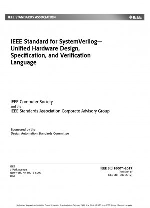 SystemVerilog の IEEE 標準 - 統一されたハードウェア設計、仕様、および検証言語