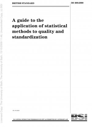 標準化と品質における統計的手法の適用に関するガイド