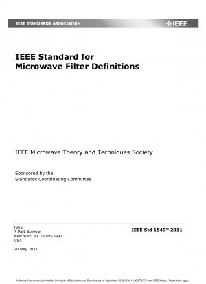 マイクロ波フィルターを定義する IEEE 規格
