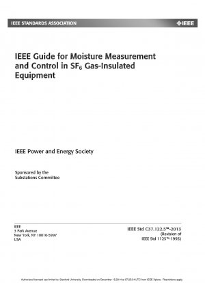 六フッ化硫黄ガス絶縁変電所における水分測定および制御に関する IEEE ガイド
