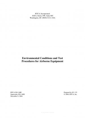 航空機搭載機器の環境条件とテスト手順 (正誤表を含む: 06/20/2006)