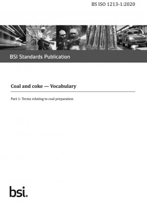 石炭およびコークス用語集 石炭の準備に関連する用語