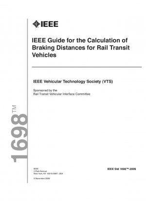 都市鉄道車両の制動距離の計算に関するガイドライン