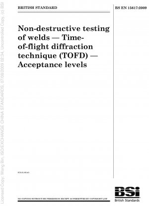 溶接継手の非破壊検査 飛行時間回折 (TOFD) 許容レベル