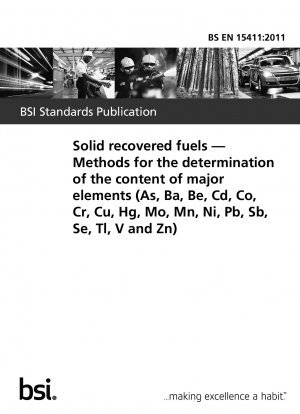 固形リサイクル燃料 微量元素（As、Ba、Be、Cd、Co、Cr、Cu、Hg、Mo、Mn、Ni、Pb、Sb、Se、Tl、V、Zn）含有量の測定方法