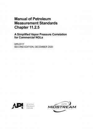 石油測定標準マニュアル第 11.2.5 章商業 NGL の簡易蒸気圧相関 (第 2 版)