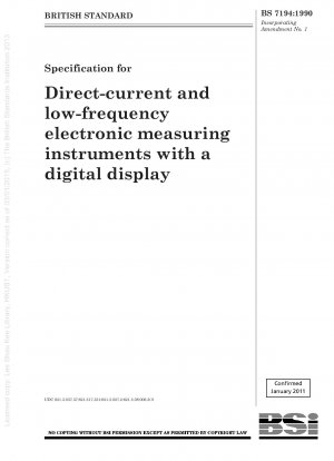 デジタル表示付きの直流および低周波電子測定器の仕様