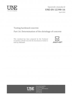 硬化コンクリートの試験パート 16: コンクリートの収縮の測定