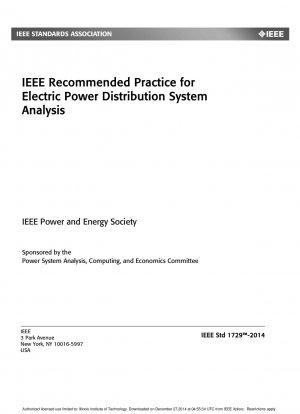配電システム解析に関する IEEE 推奨プラクティス