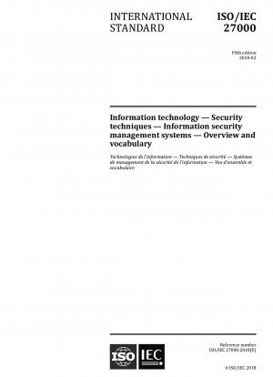 情報技術 - セキュリティ技術 - 情報セキュリティ管理システム - 概要と用語集