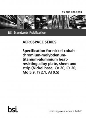 ニッケル-コバルト-クロム-モリブデン-チタン-アルミニウムの耐熱性に関する合金板、シートおよびストリップの仕様（ニッケルベースの合金、コバルト20、モリブデン5.9、チタン2.1、アルミニウム0.5）