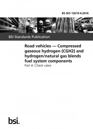 道路車両、圧縮ガス状水素 (CGH2) および水素/天然ガスハイブリッド燃料システムコンポーネント、逆止弁