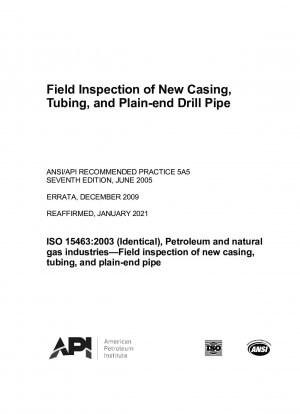 新しいケーシングチューブおよびフラットエンドドリルパイプの現場検査 (第 7 版; ERTA: 2009 年 12 月)
