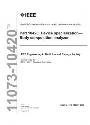 医療情報学 - パーソナル ヘルス デバイス通信パート 10420: デバイスの専門分野 - 体組成計