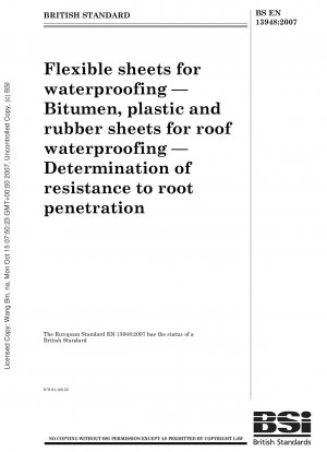 フレキシブルシート防水 屋根防水用アスファルト、プラスチック、ゴムシート 根貫通抵抗の測定
