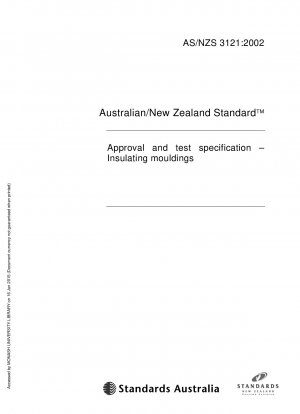 絶縁成形部品の承認および試験に関する仕様 (NZS/AS 3121:1992 を置き換える)