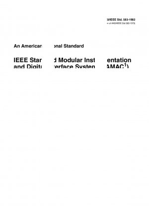 IEEE 標準モジュラー計測およびデジタル インターフェイス システム (CAMAC) (コンピューター自動測定および制御)