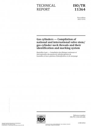 ガスシリンダー 国内および国際的なステム/シリンダーネックラインの準備とその識別およびマーキングシステム