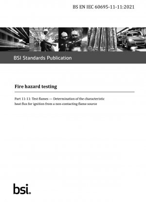 火災試験 パート 11-11: 試験炎 非接触火源から発火する特徴的な熱流の測定
