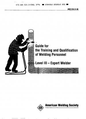 プロフェッショナル - レベル 3 溶接工のためのトレーニングおよび資格ガイド